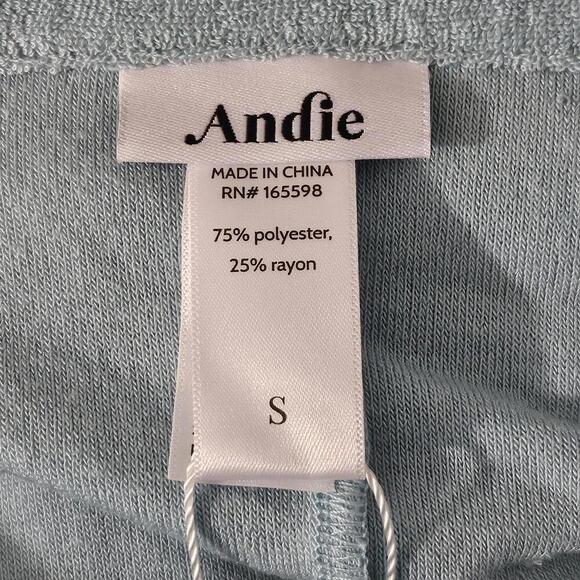 2/$30 Andie Terry Button-Up Romper Cablu Color Size S | Soft & Stylish Cover-Up - Picture 3 of 5